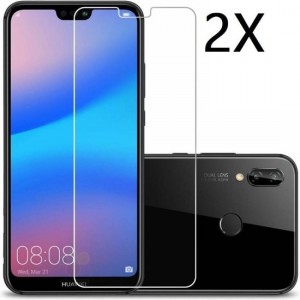 Ntech 2 Stuks Screenprotector Tempered Glass Glazen - Huawei P20 Lite