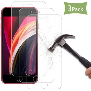 3 Stuks Screenprotector Tempered Glass Glazen Gehard Screen Protector 2.5D 9H (0.3mm) - iPhone 7 Plus / 8 Plus