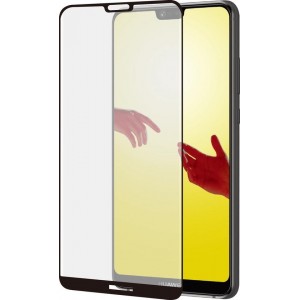 Azuri screenprotector curved tempered glass RINOX ARMOR - Voor Huawei P20 Lite - Zwart