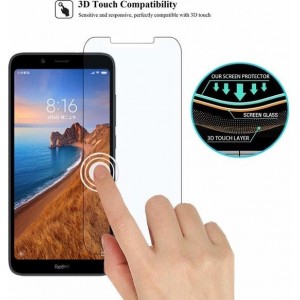 Ntech 2 Pack Xiaomi Redmi 7A Screenprotector / Anti-Scratch Tempered Glass (0.3mm)