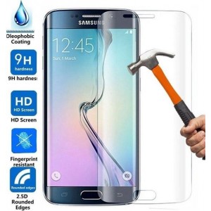 Tempered Glass Screenprotector geschikt voor Samsung Galaxy S7 Edge transparant