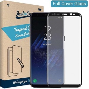 Just in Case Full Cover Tempered Glass Samsung Galaxy S8 Protector - Black