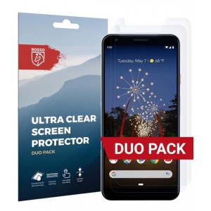 Rosso Google Pixel 3A XL Ultra Clear Screen Protector Duo Pack