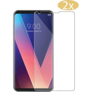 2 Stuks Pack LG V30 Screenprotector Tempered Glass Glazen Gehard Transparant 9H 2.5D - van iCall