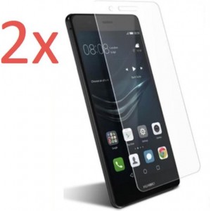 Huawei P9 -  2x (Two Pack / Duo Pack) Tempered Glass Screenprotector Transparant 2,5D 9H (Gehard Glas)