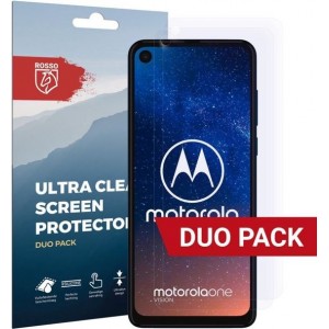 Rosso Motorola One Vision Ultra Clear Screen Protector Duo Pack