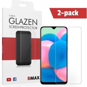 2-pack BMAX Glazen Screenprotector Samsung Galaxy A30s Glas / Beschermglas / Tempered Glass / Glasplaatje