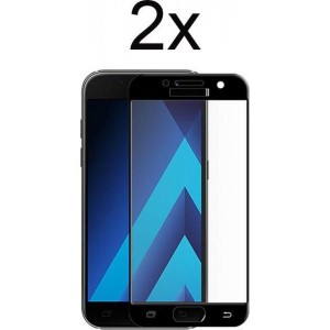 Samsung A5 2017 Screenprotector Glas Full Cover - 2x Samsung Galaxy A5 2017 Screen Protector Full Cover