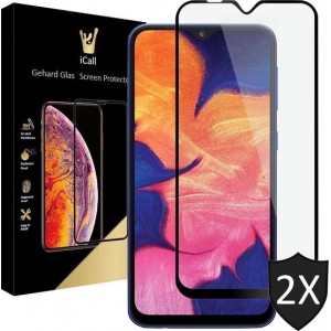 Samsung A10 Screenprotector - Samsung Galaxy A10 Screenprotector - Full Screen Protector Glas - 2 Stuks