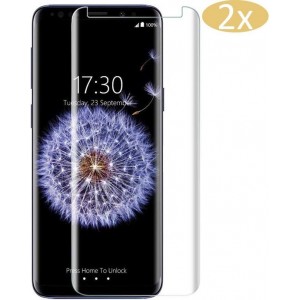 2x Screenprotector Gehard Tempered Glas voor Samsung Galaxy S9 - Case Friendly voor Hoesje Screen Protector - van iCall