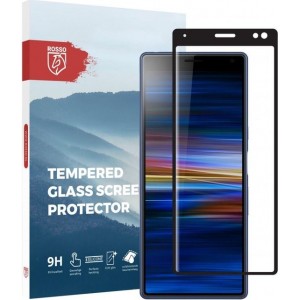 Rosso Sony Xperia 10 Plus 9H Tempered Glass Screen Protector Zwart