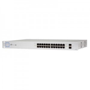 Ubiquiti Networks switch: UniFi US-24-250W - Managed PoE+ Gigabit Switch w/ SFP - Zilver