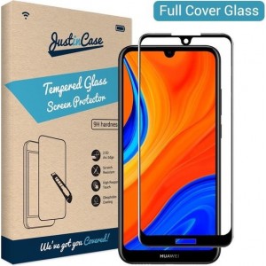 Just in Case Full Cover Tempered Glass Huawei Y6s Protector - Black