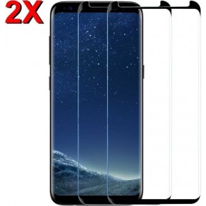 MMOBIEL 2 Stuks Samsung Galaxy S8 Glazen Screenprotector Tempered Gehard Glas 2.5D 9H (0.26mm) - inclusief Cleaning Set