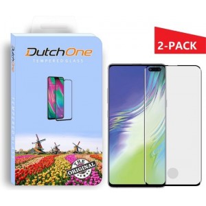 Samsung S10 PLUS screen protector - Samsung S10 PLUS screenprotector - Samsung S10 PLUS tempered glass - Edge Glue - 2-PACK