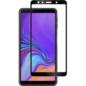 Samsung Galaxy A7 2018 - Full Cover Screenprotector - Zwart