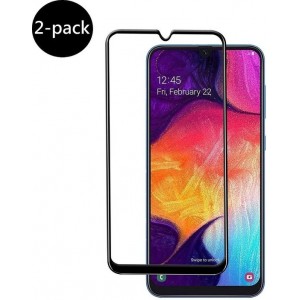 Samsung Galaxy A50 Screen Protector 3D Tempered Glass Full Cover - 2 stuks