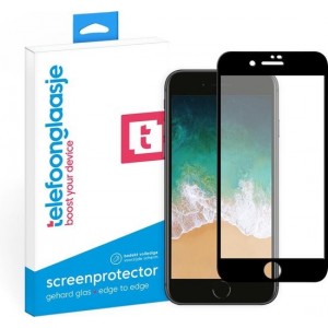 iPhone 7 Plus screenprotector gehard glas Edge to Edge – zwart