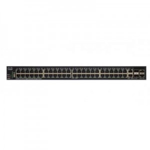 Cisco switch: SG350X-48 48-PORT - Zwart