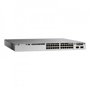 Cisco switch: Catalyst Catalyst 9300 24-port mGig UPOE, Network Essentials - Grijs