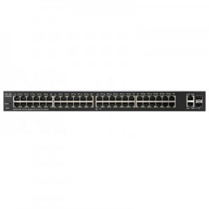 Cisco switch: Small Business SG220-50P - Zwart