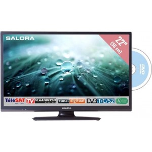 Salora 9100 series 22LED9109CTS2DVD tv Full HD Zwart
