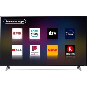 LG NanoCell NANO90 55NANO906NA tv 139,7 cm (55'') 4K Ultra HD Smart TV Wi-Fi Zwart, Roestvrijstaal