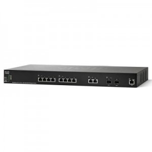 Cisco switch: SG350XG-2F10 - Zwart