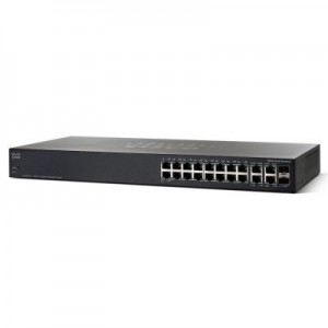 Cisco switch: SG 300-20 - Zwart