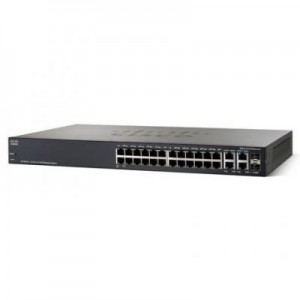 Cisco switch: SF300-24 - Zwart
