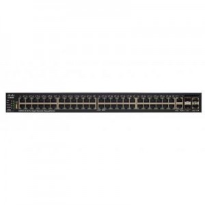 Cisco switch: SG550X-48MP - Zwart, Grijs