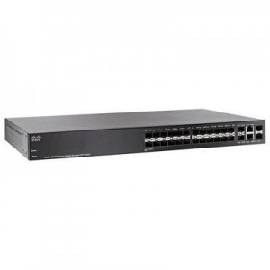 Cisco switch: Small Business SG300-28SFP - Zwart