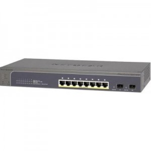 Netgear switch: GS510TP Managed Power over Ethernet (PoE) Grey - Grijs