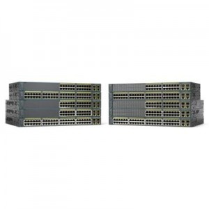 Cisco switch: Catalyst Catalyst 2960-Plus switch, 24 x 10/100 Ethernet Ports, 2 dual mode Uplinks, LAN Base - Zwart