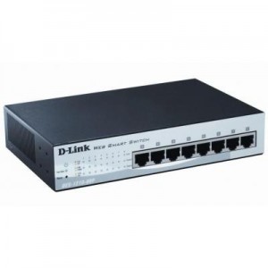 D-Link switch: DES-1210-08P, Fast Ethernet, 8 x RJ-45, Auto MDI/MDIX, 802.3x, 384KB Buffer, 802.3sd, IGMP v1/v2, .....