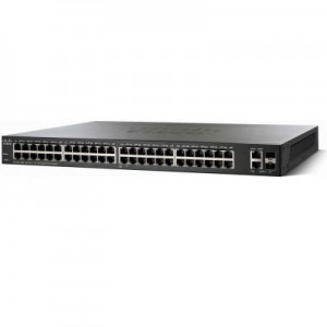 Cisco switch: Small Business SF220-48P - Zwart