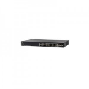 Cisco switch: SG550X-24MPP-K9 - Zwart