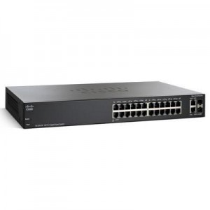 Cisco switch: 200-serie switch - 24-port - SLM2024T - Grijs