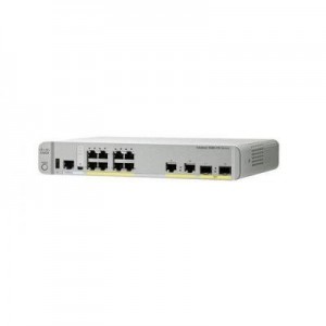 Cisco switch: Catalyst 8x RJ-45 Gigabit Ports, 2x SFP, DHCP, RMON, VLAN - Wit