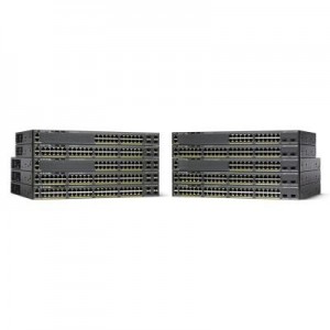Cisco switch: Catalyst Catalyst 2960-X, 24 x 10/100/1000 Ethernet, 2 x SFP + 2 x 1000 BASE-T, APM86392 600MHz dual .....