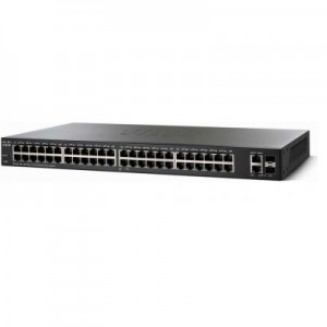Cisco switch: Small Business SF220-48 - Zwart