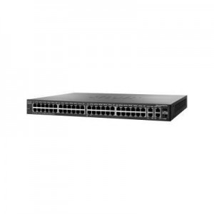 Cisco switch: SF300 48-port (4x Gigabit) Managed Switch - Zwart