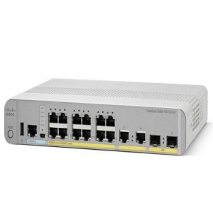 Cisco switch: 34 Gbps, 12 GE PoE+, 1G SFP, PoE+, RJ-45, VLAN, 44.4 x 269 x 238 mm - Wit