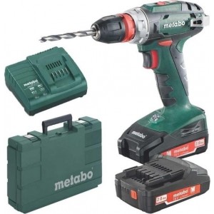 Metabo BS 18 Quick 18V Li-Ion accu boor-/schroefmachine set (2x 2.0Ah accu) in koffer