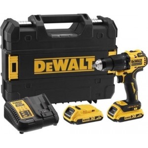 DeWalt-DCD709D2T-QW-accu-klopboorschroefmachine-18V - 2 x 2 Ah li-ion