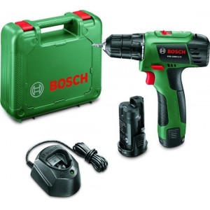 Bosch PSR 1080 LI-2 Accuboormachine - 10,8 V - Met 2 Li-Ion accu's