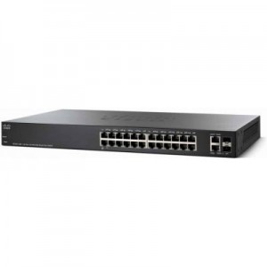 Cisco switch: Small Business SF220-24P - Zwart
