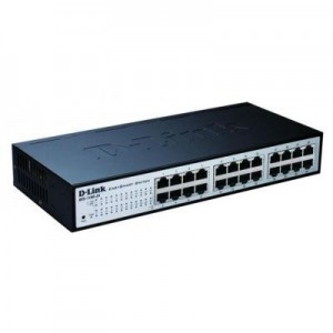 D-Link switch: ES-1100-16 EasySmart Switche, 10/100 Mbps, 24 ports - Zwart