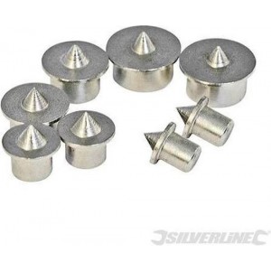 Silverline 8-delige centreerpunt set 6 - 12 mm