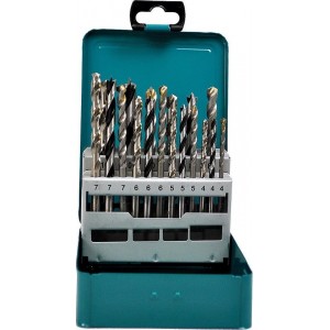 Makita D-47173 18 delige borenset in metalen cassette